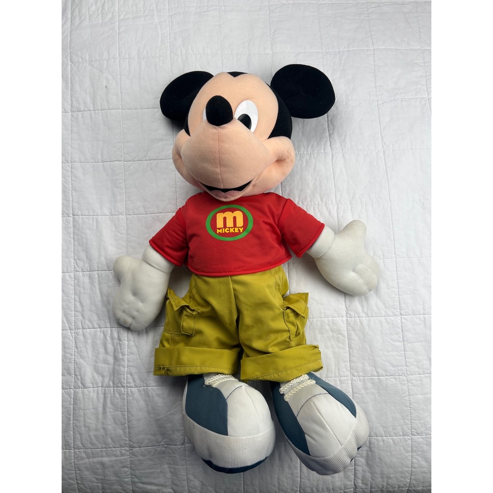 VTG Fisher Price 2000 Disney Mickey Mouse Plush‎ Stuffed Toy 24 Inch Y2K VTG